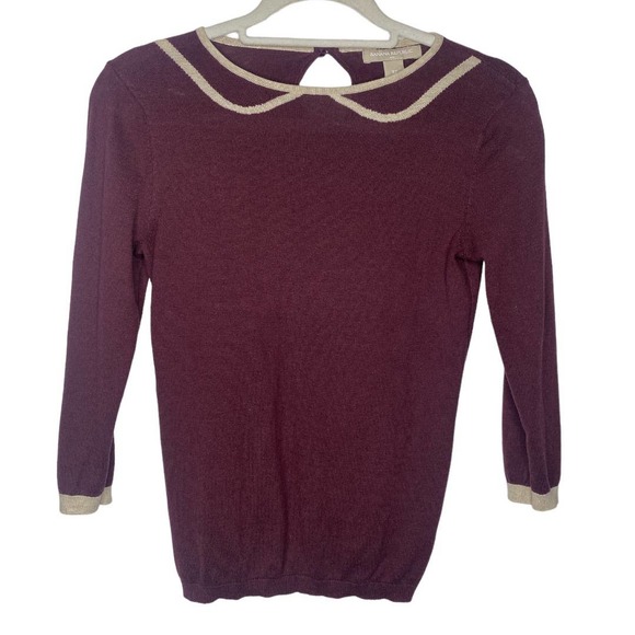 Banana Republic Sweaters - Banana Republic Career Maroon Sweater Shirt Extra Small XS